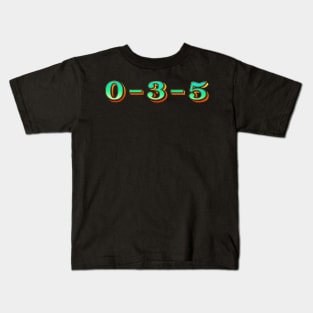 0-3-5 Kids T-Shirt